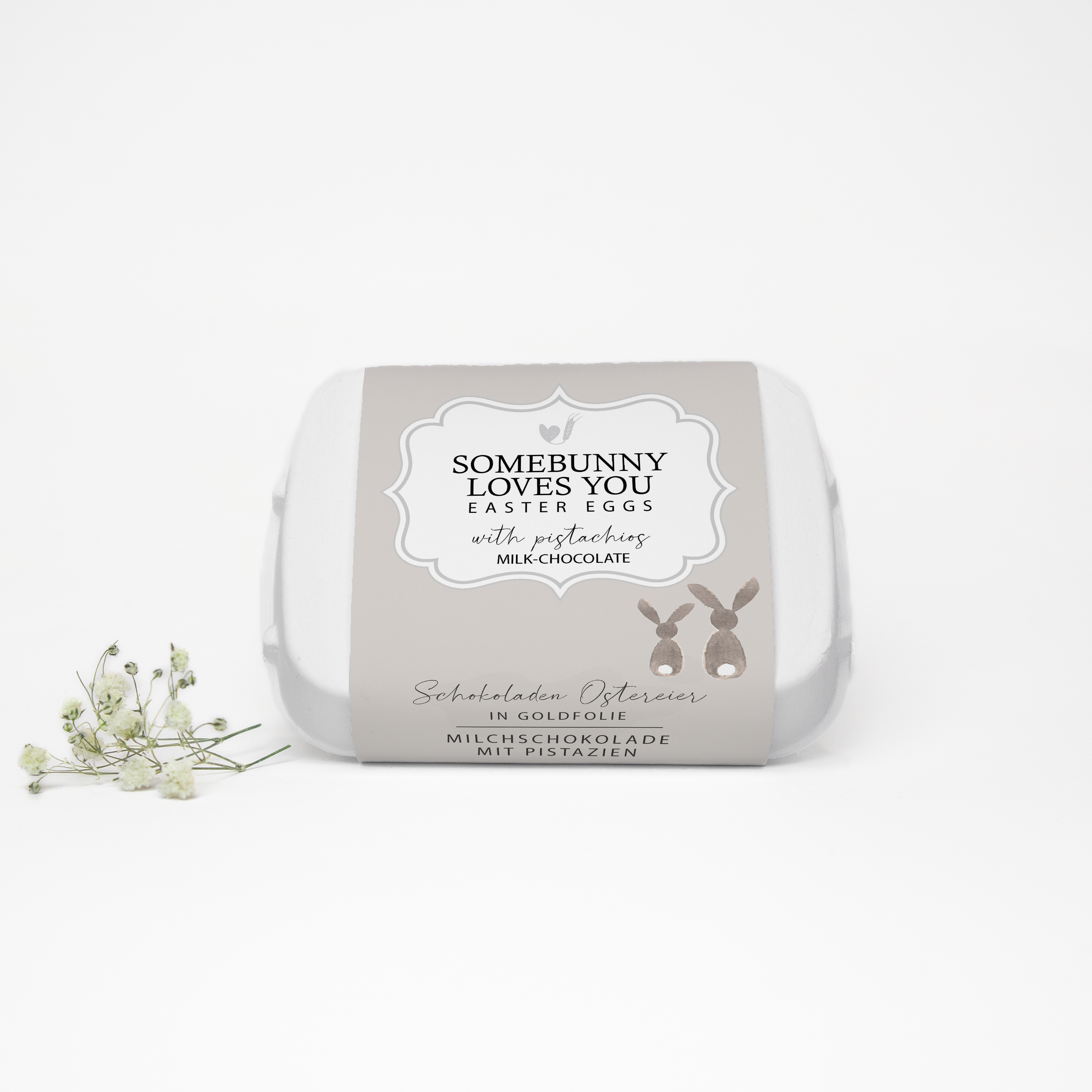 Chokladpåskägg "Somebunny loves you"
