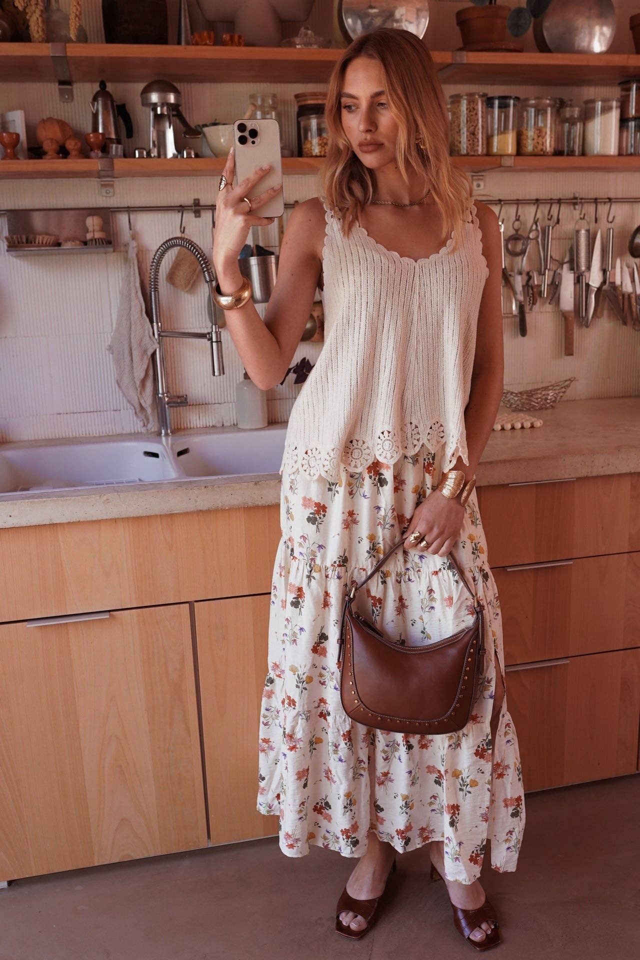 Topp Vésane: Beige Onesize