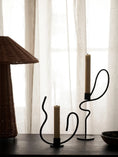 Load image into Gallery viewer, Ferm living Valse Candle Holder - Low - Black
