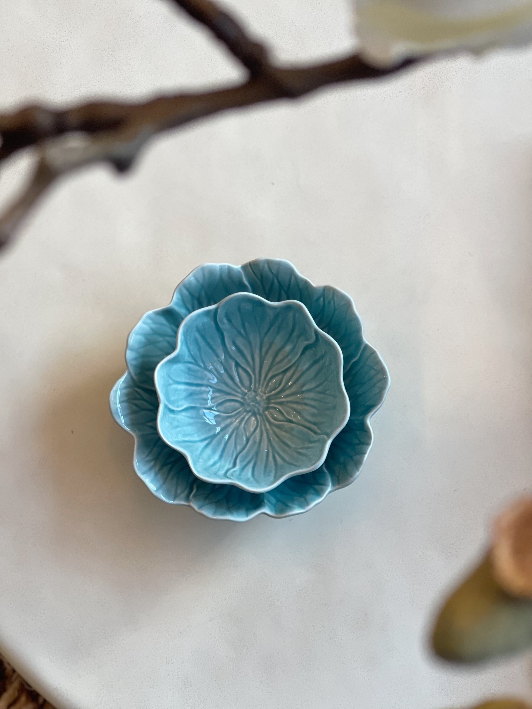 Flora skål blå 12,5 cm