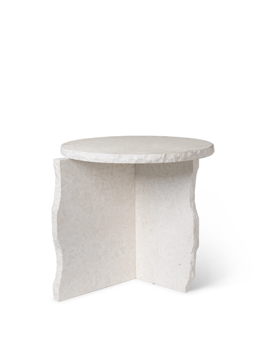 Mineral Sculptural Table - Bianco Curia