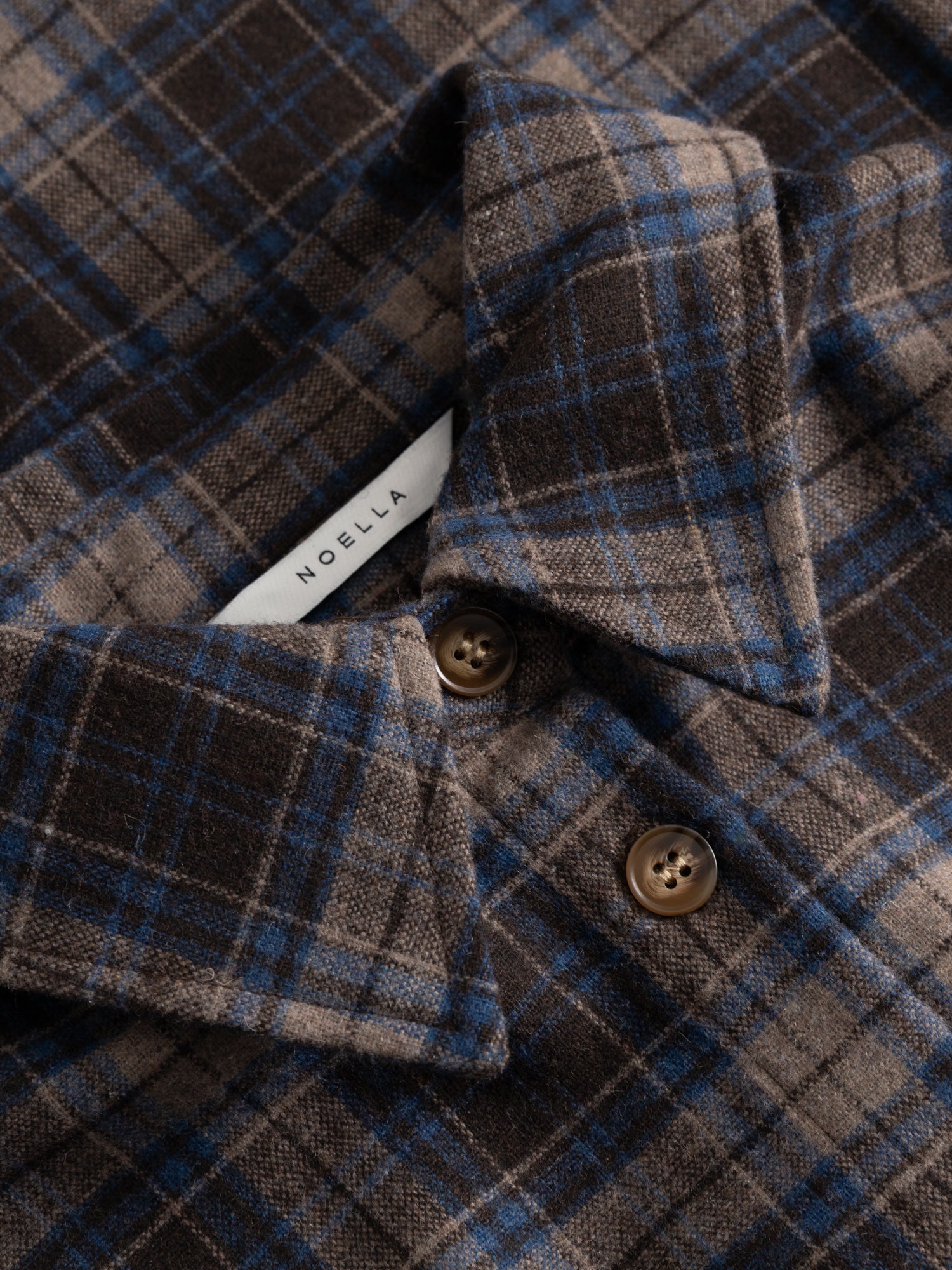Marlon Shirt Brown Blue Check