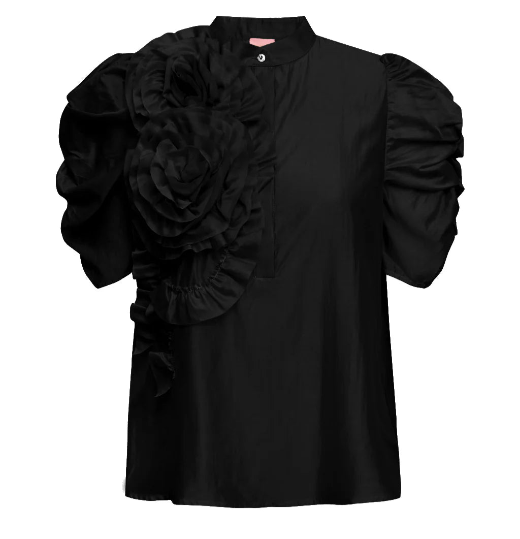 ANNSOFIGO BLOUSE - BLACK