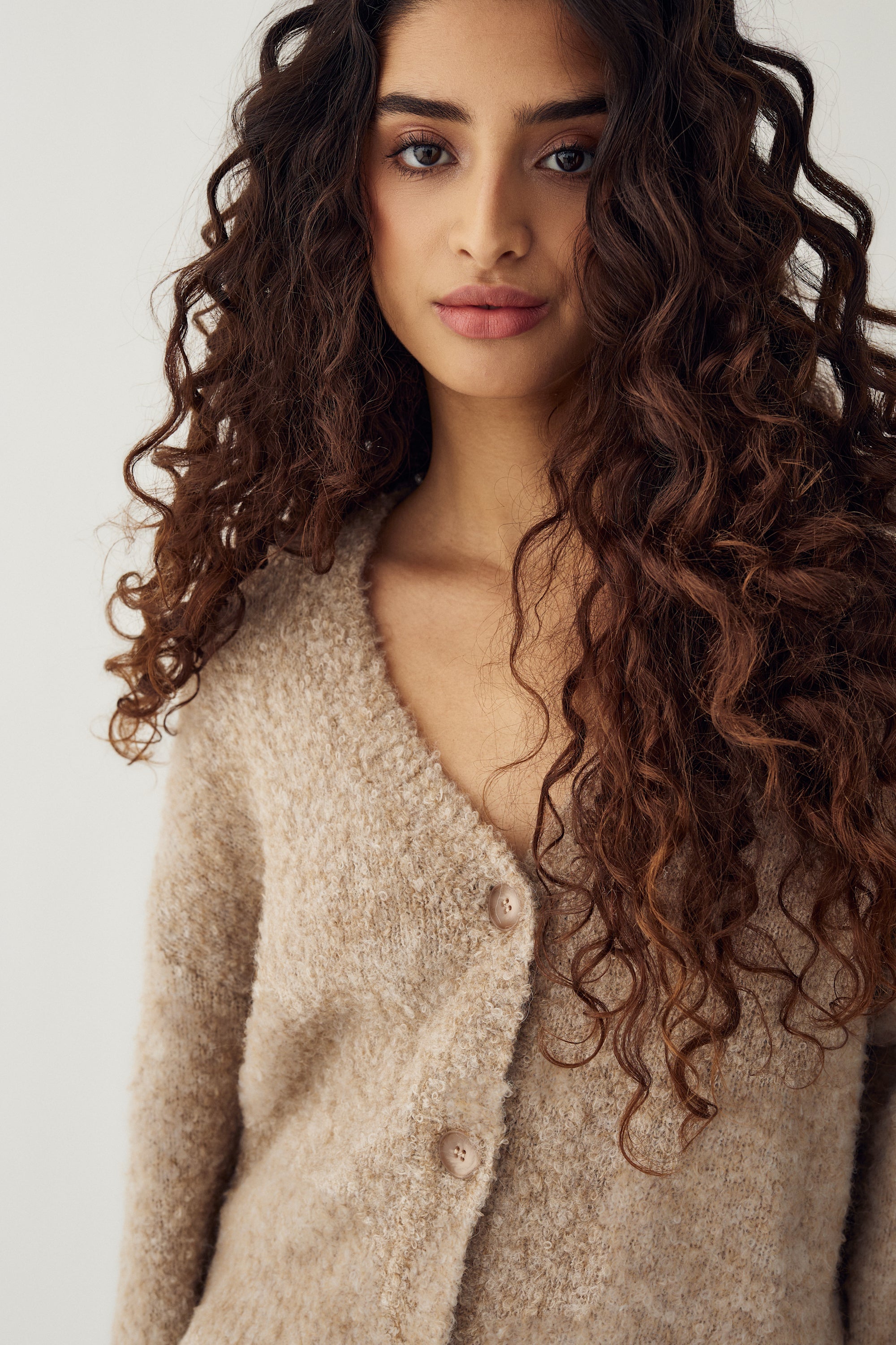 Mertis Knit Cardigan Sand
