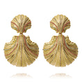 Load image into Gallery viewer, MIRELLA GRANDE EARRINGS GOLD RAINBOW COMBO
