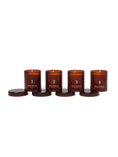 Load image into Gallery viewer, Scented Advent Candles - Set of 4 - Red Brown
