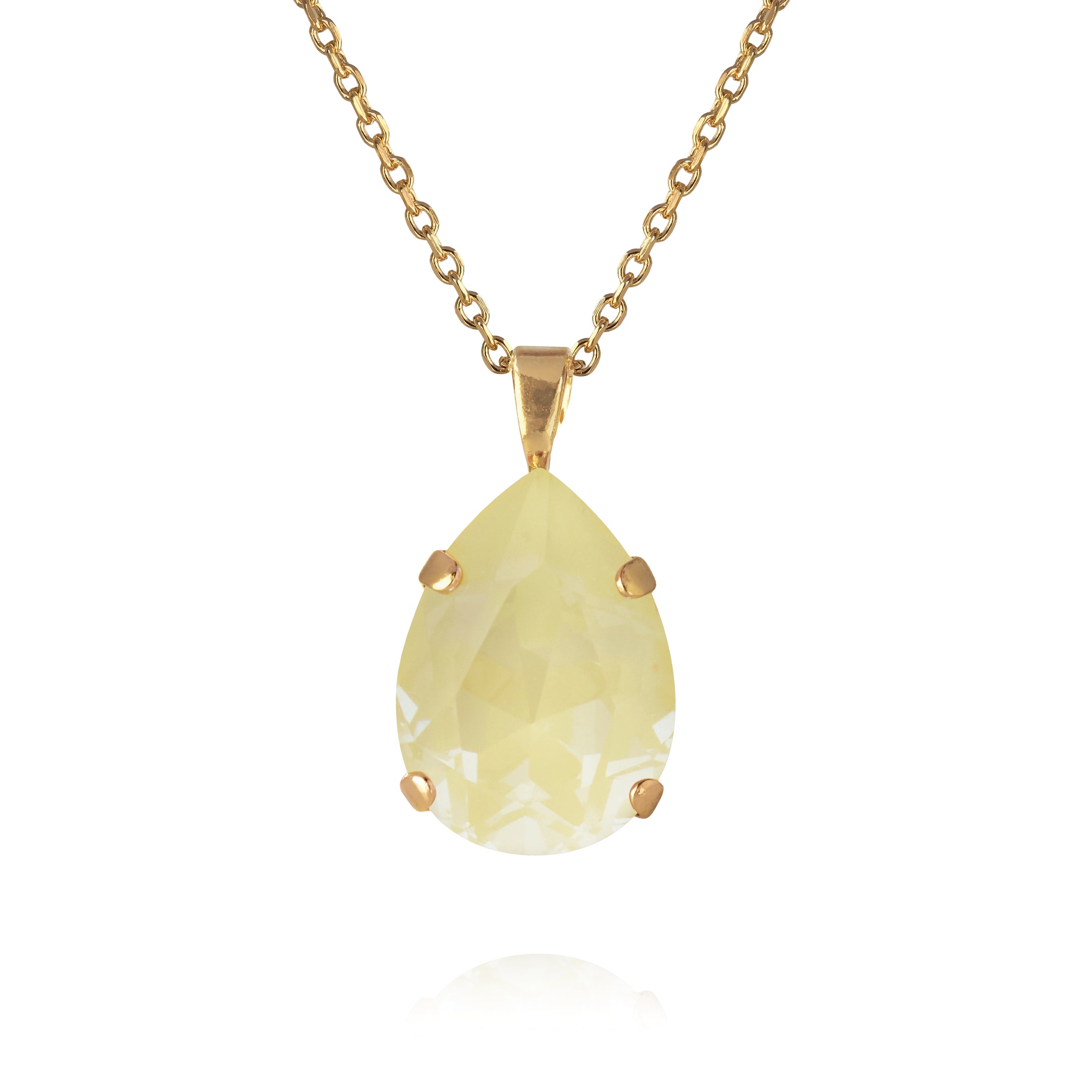 MINI DROP NECKLACE / SOFT YELLOW GOLD