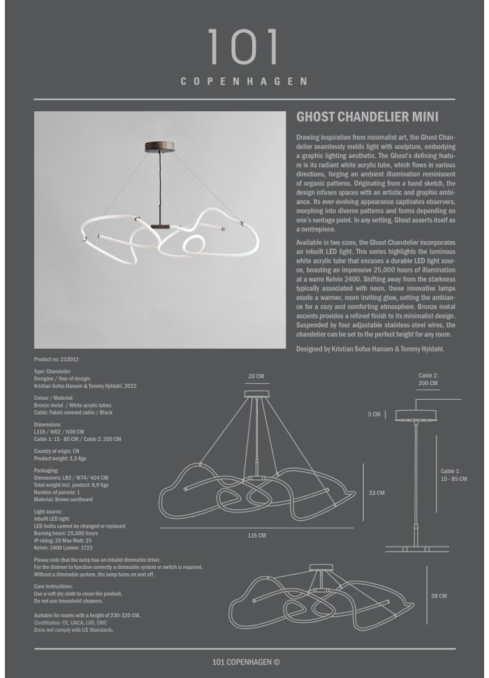 Ghost chandelier S
