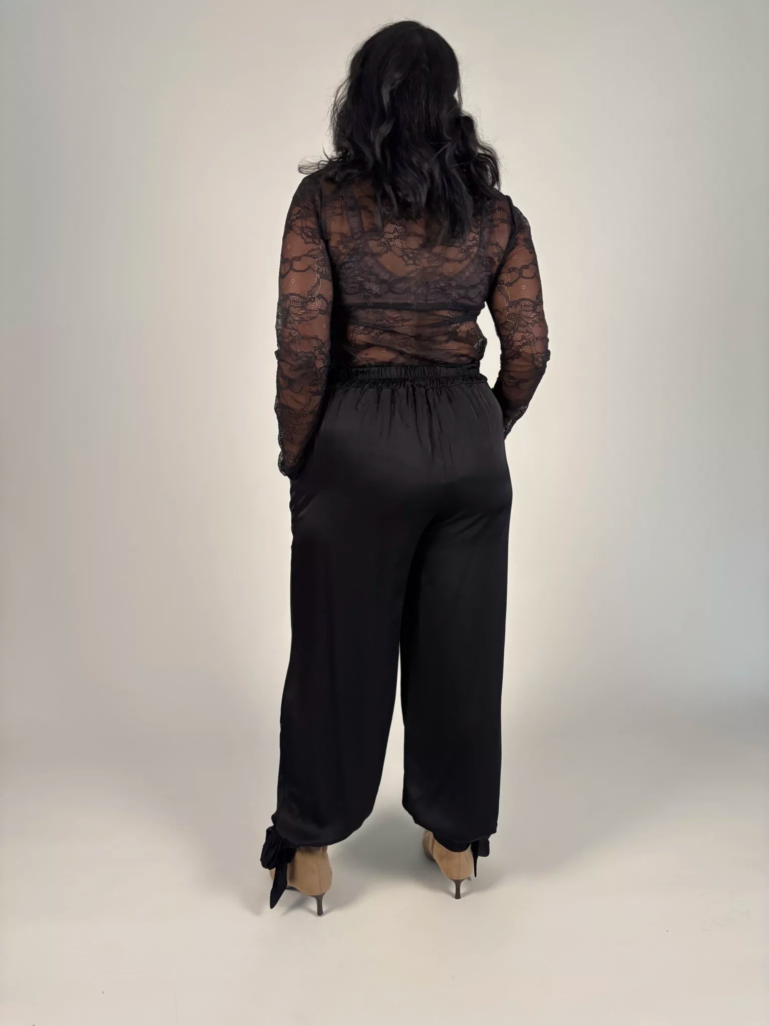Lace topp svart