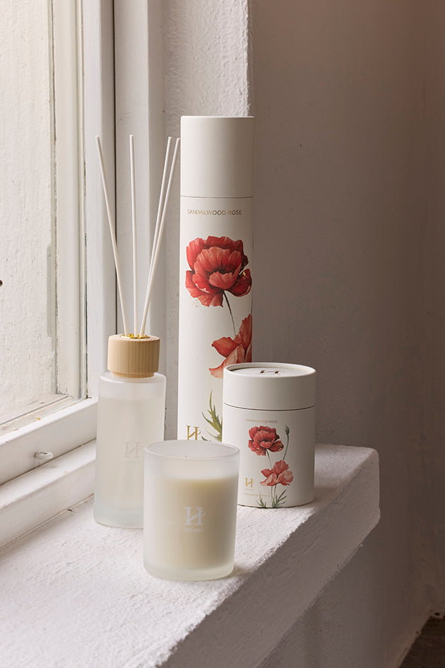 Doftljus -sandalwood & Rose
