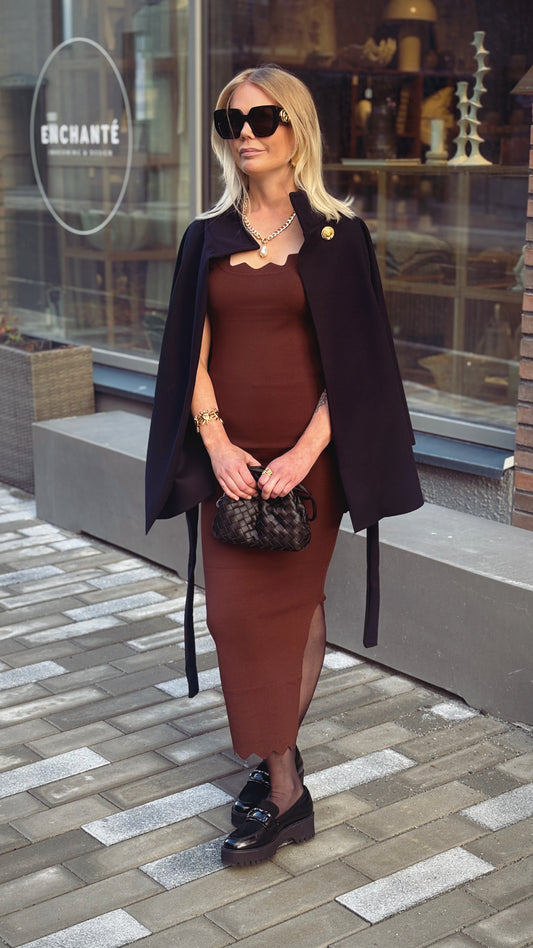 Kayla dress chokladbrun