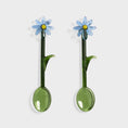 Load image into Gallery viewer, Spoon flora blue set of 2
