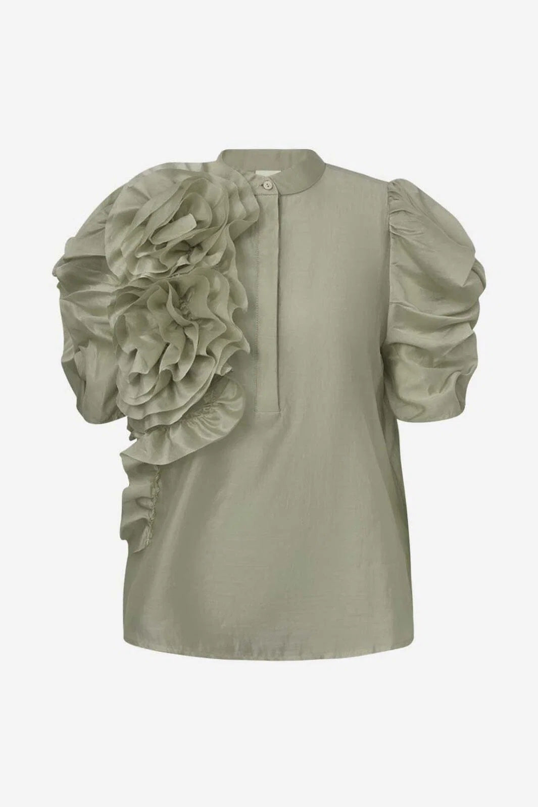 AnnsofiGO Blouse Light Dusty Green i lager 9/6 Förboka
