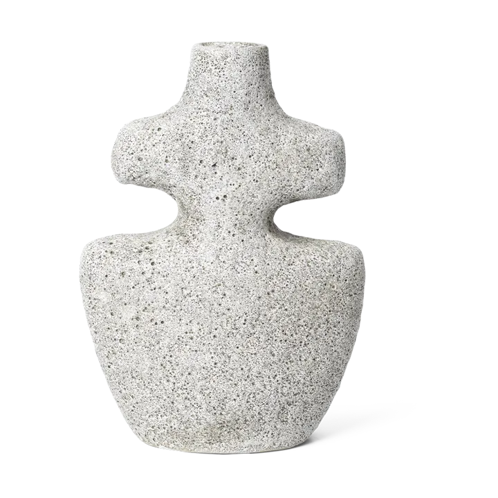 Yara Candle Holder - Medium - Grey Pumice
