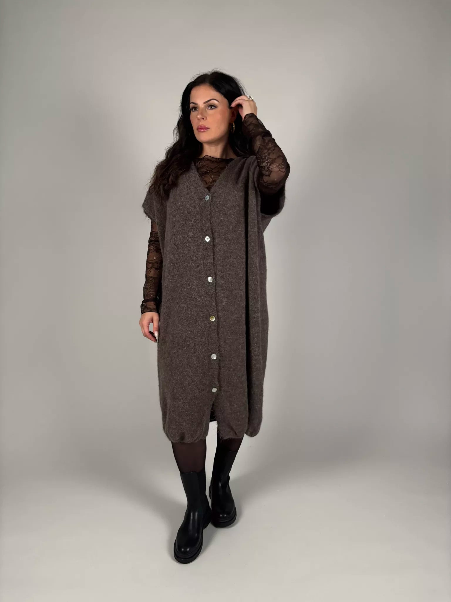 Lace topp svart