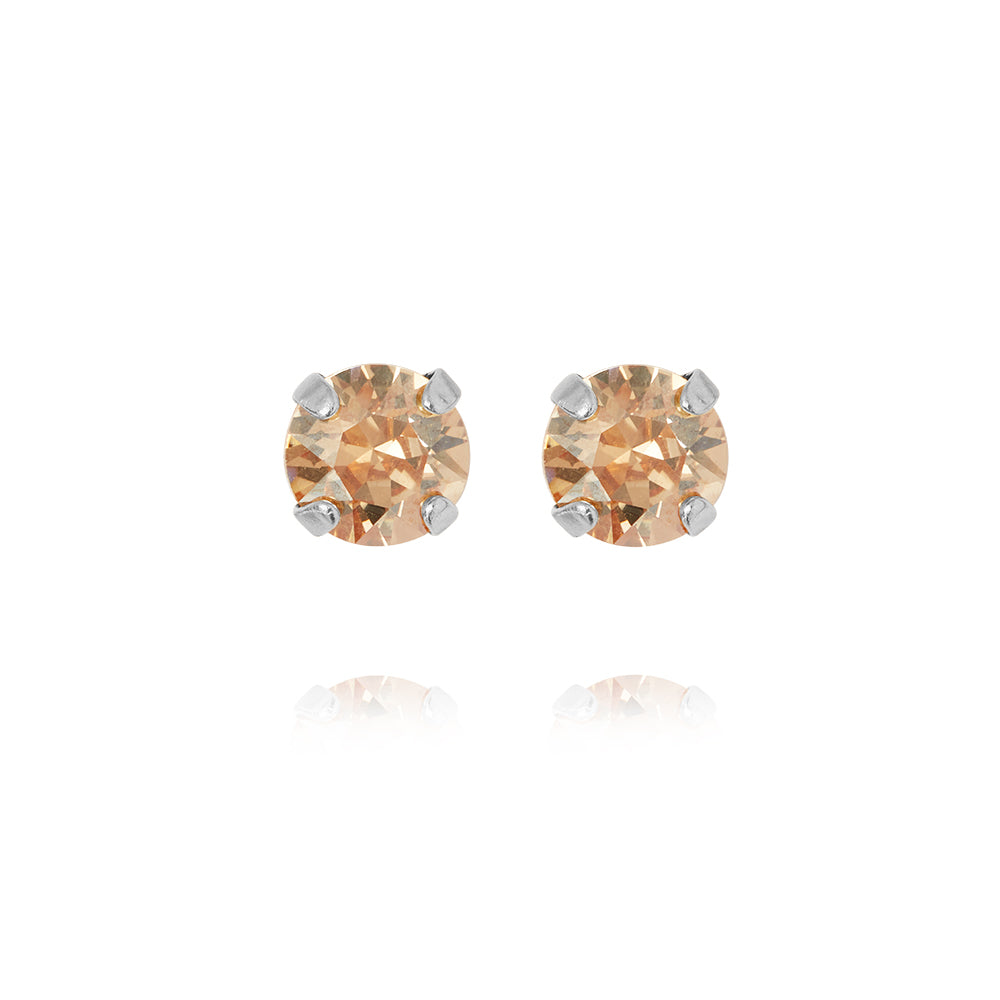 MINI STUD EARRINGSRHODIUM GOLDEN SHADOW