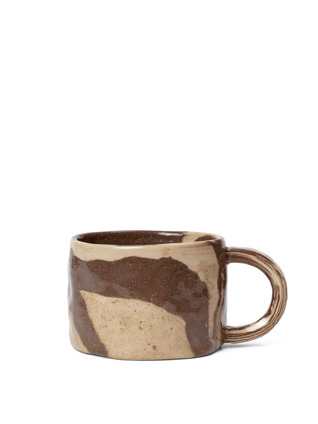 Ferm Living Ryu mug low sand/brown