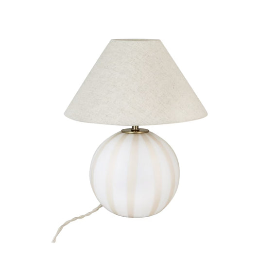 Bordslampa Opal Beige/Vit