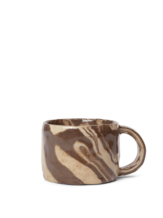 Ferm Living Ryu mug low sand/brown