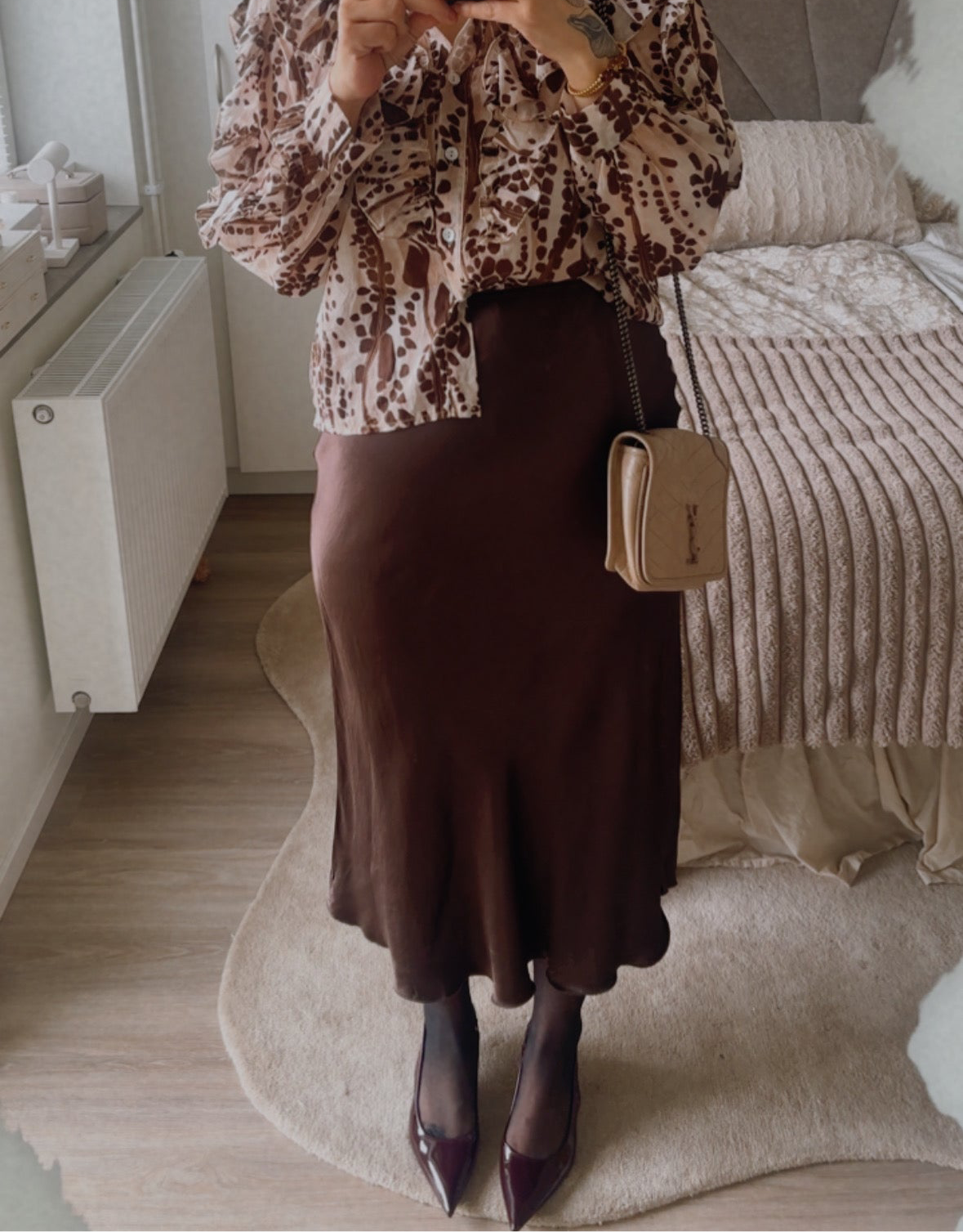 Glammy kjol Espresso