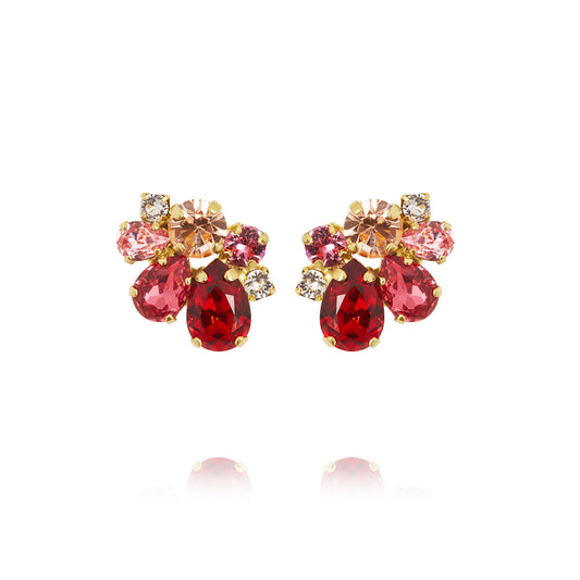 KATIE EARRINGS / SCARLET COMBO