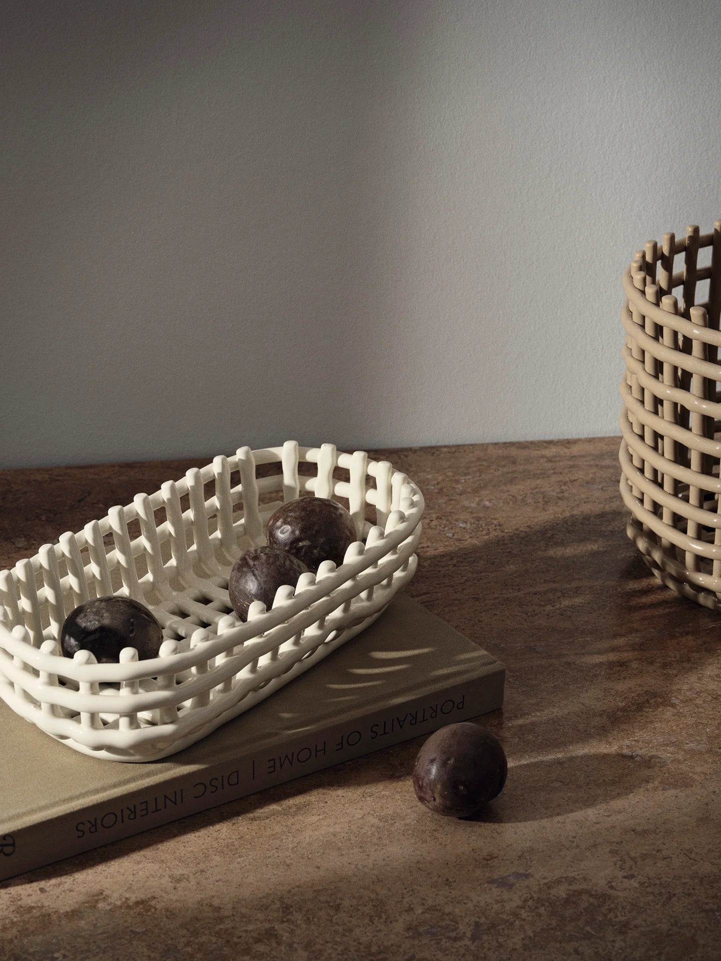 Ceramic Basket - Oval