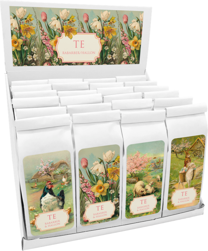 Te rabarber och Hallon kommer snart