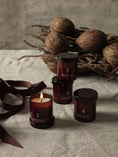 Load image into Gallery viewer, Scented Advent Candles - Set of 4 - Red Brown
