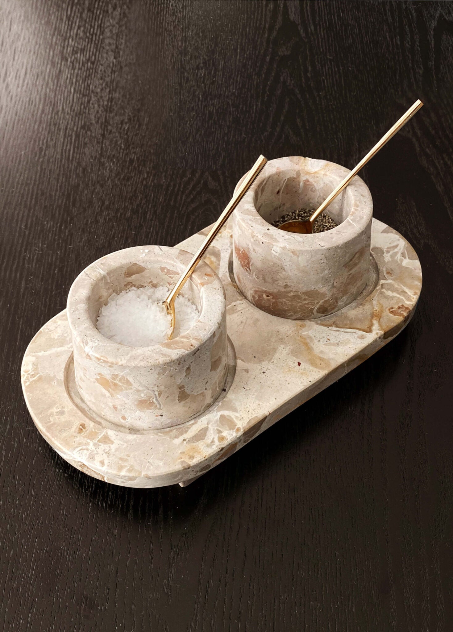 Salt & peppar set marmor