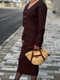 Load image into Gallery viewer, Anna set Cardigan + Dress  chokolate
