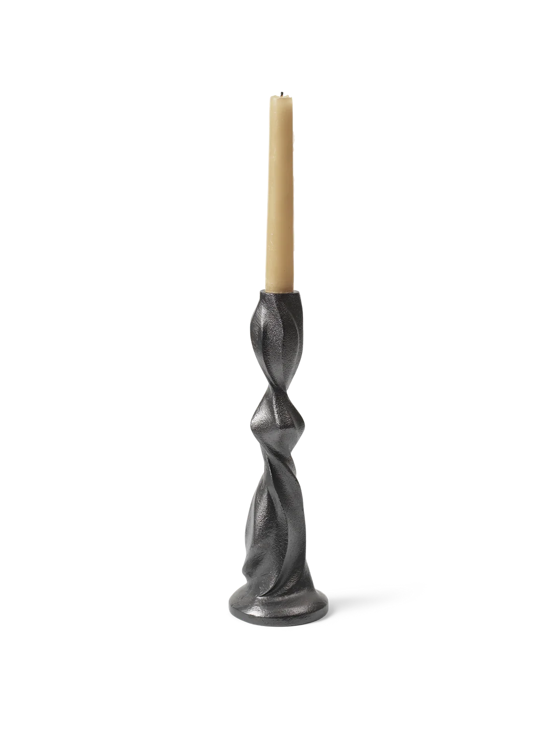 Ferm Living Gale Candle Holder - H25 - Blackened Aluminium