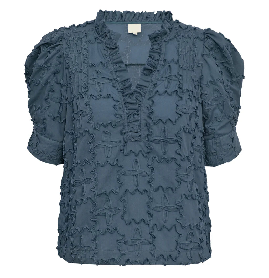 AmarGO Jo Blouse Dusty Blue