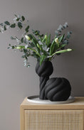 Load image into Gallery viewer, Twist Ball Vase 20cm Black
