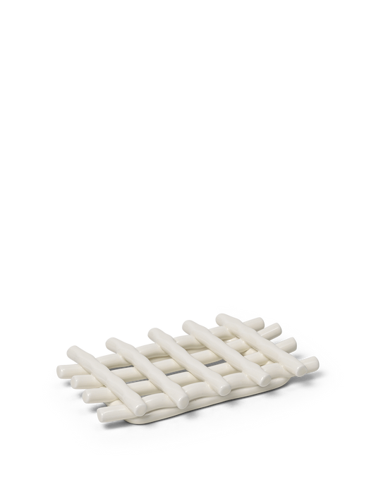 Ceramic Soap Tray - Off-white