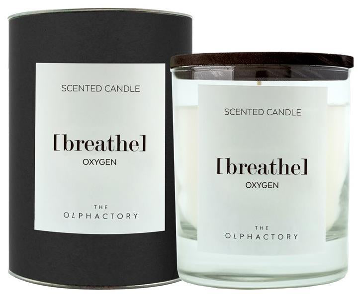 Scented Candle Black "Breathe" Oxygen 200g