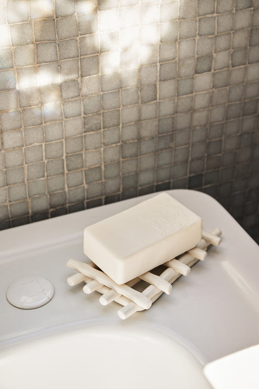 Ceramic Soap Tray - Off-white