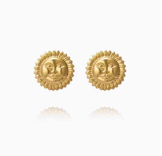 Apollo stud earrings gold