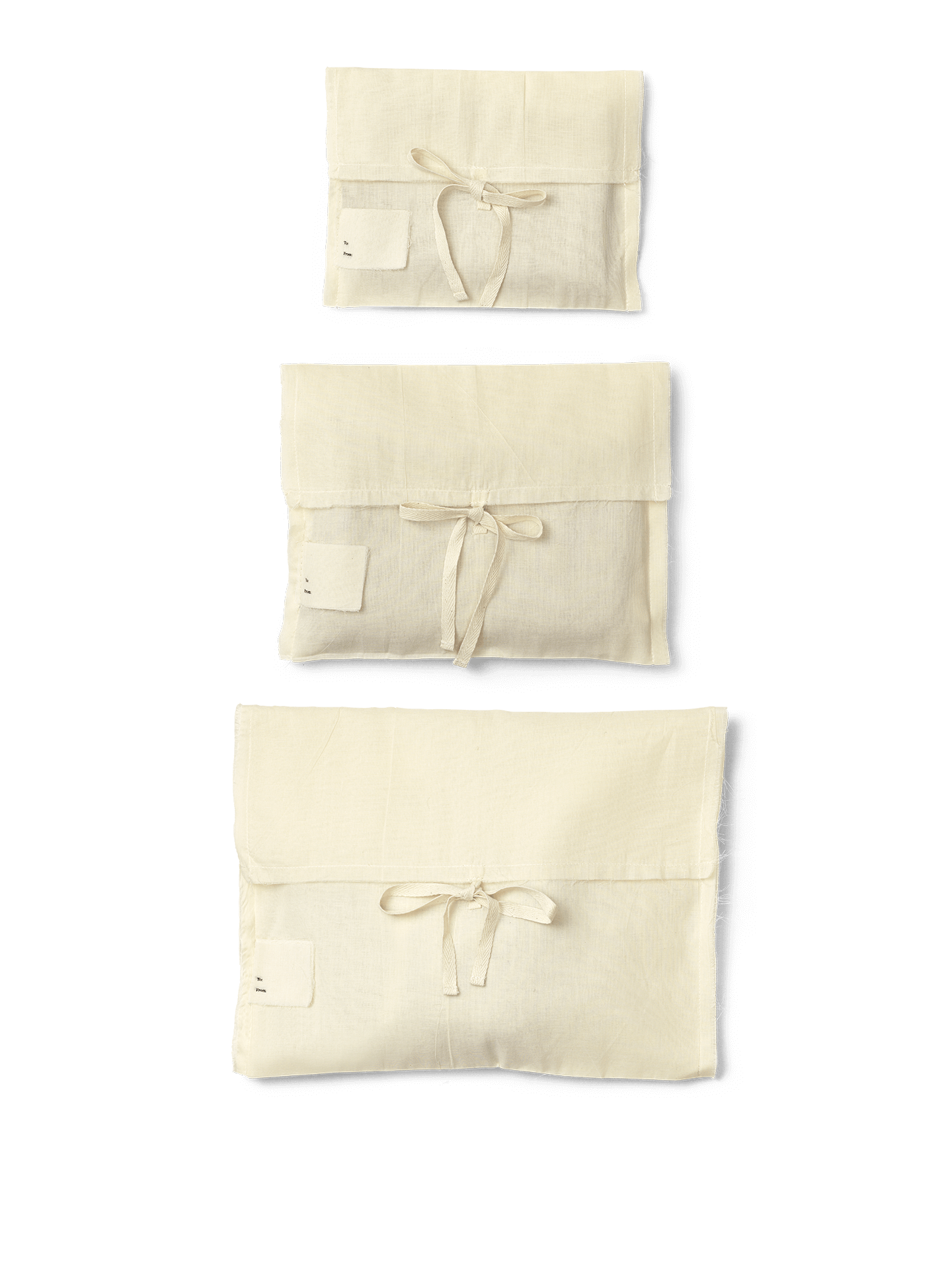 Giftbags - Set of 3 - Natural