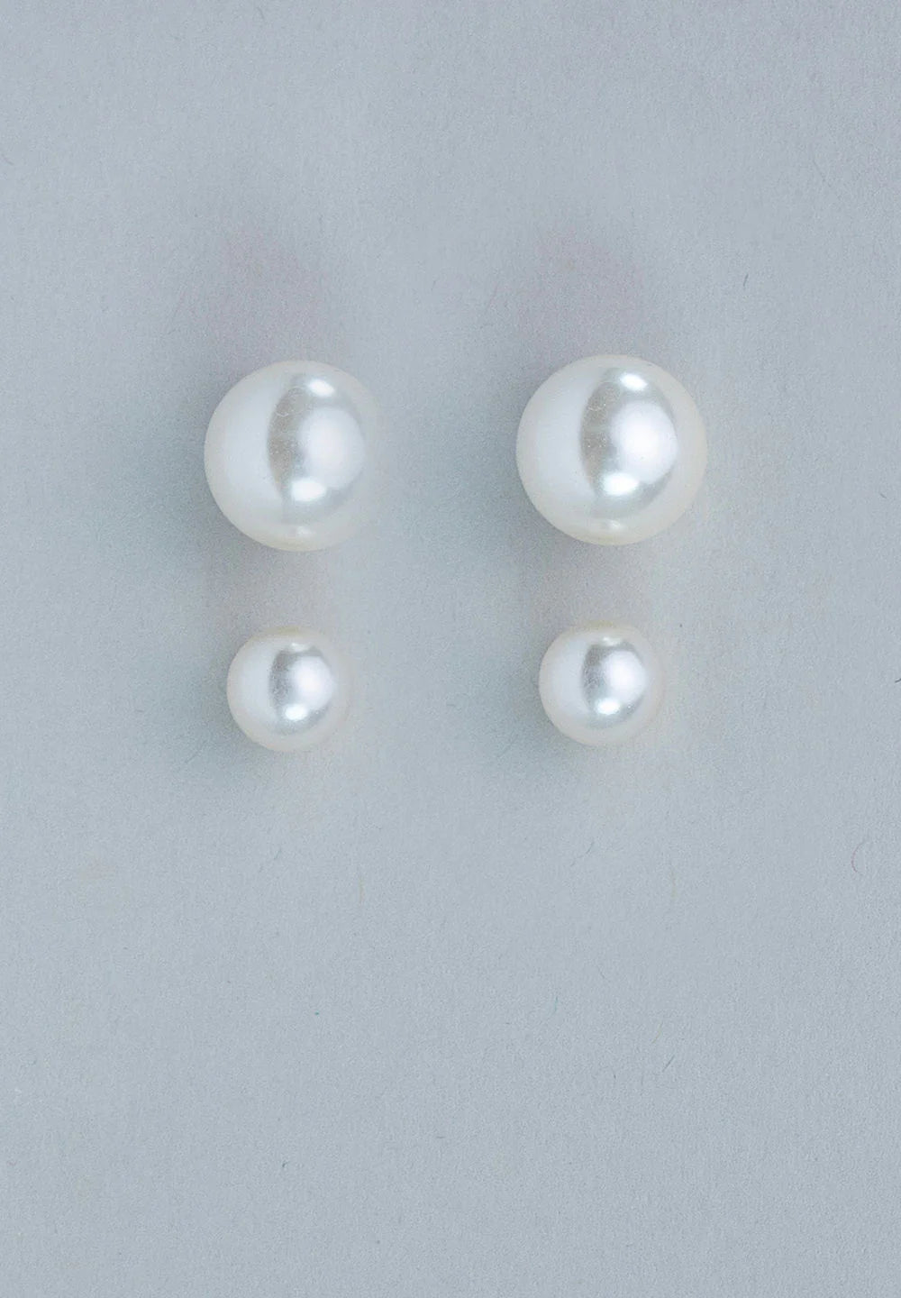 BEAD PEARL STUDS 2 SET