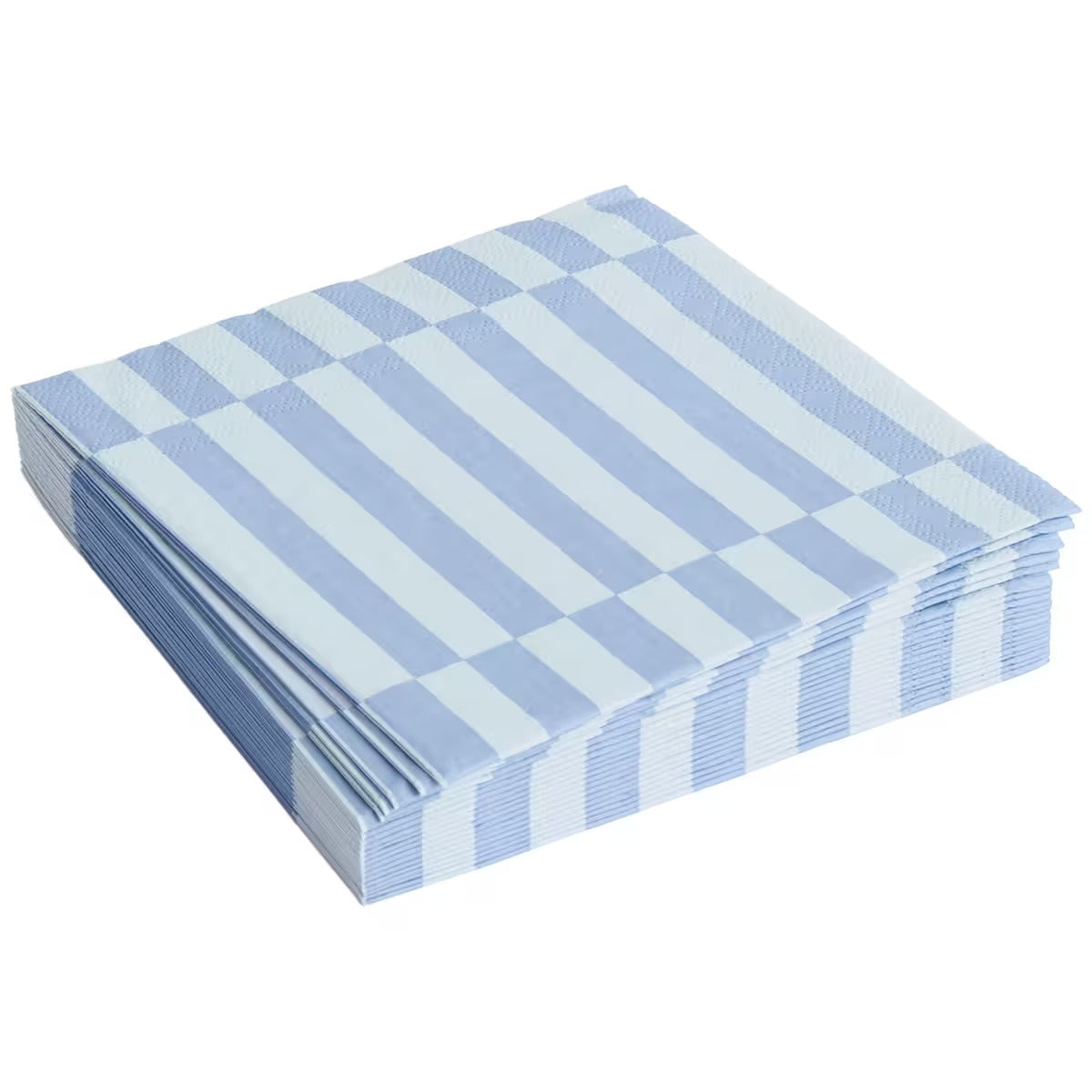 HAY Pattern Napkins Lunch Stripe (Set Of 20) Servetter Light Blue & Dusty Blue