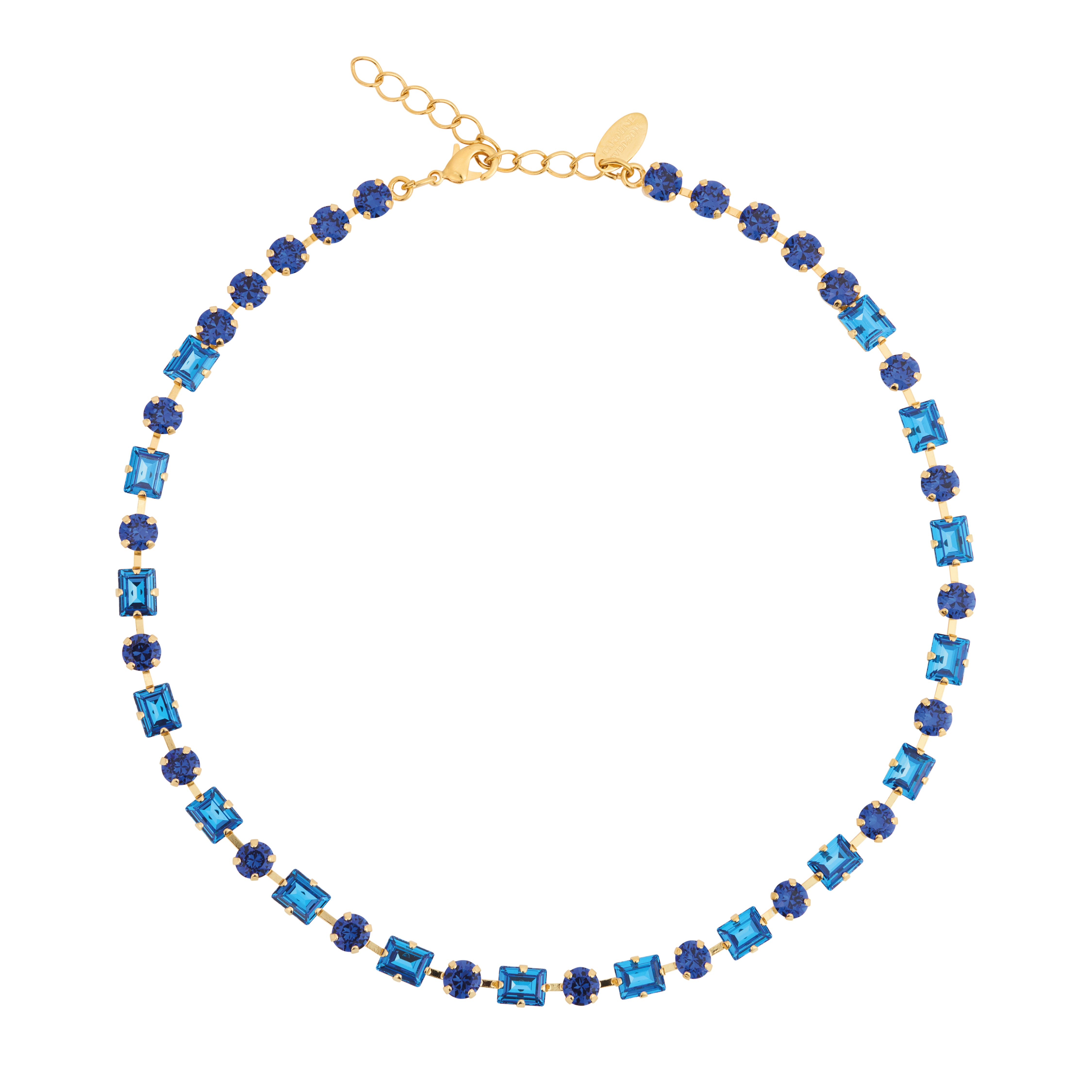 DIORA STATEMENT NECKLACE / RECREATED BLUE COMBO