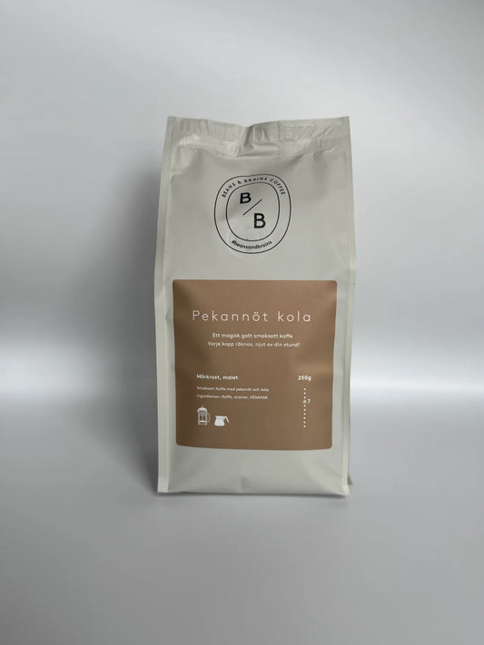 Pekannöt kola - Smaksatt kaffe - mörkrost malet