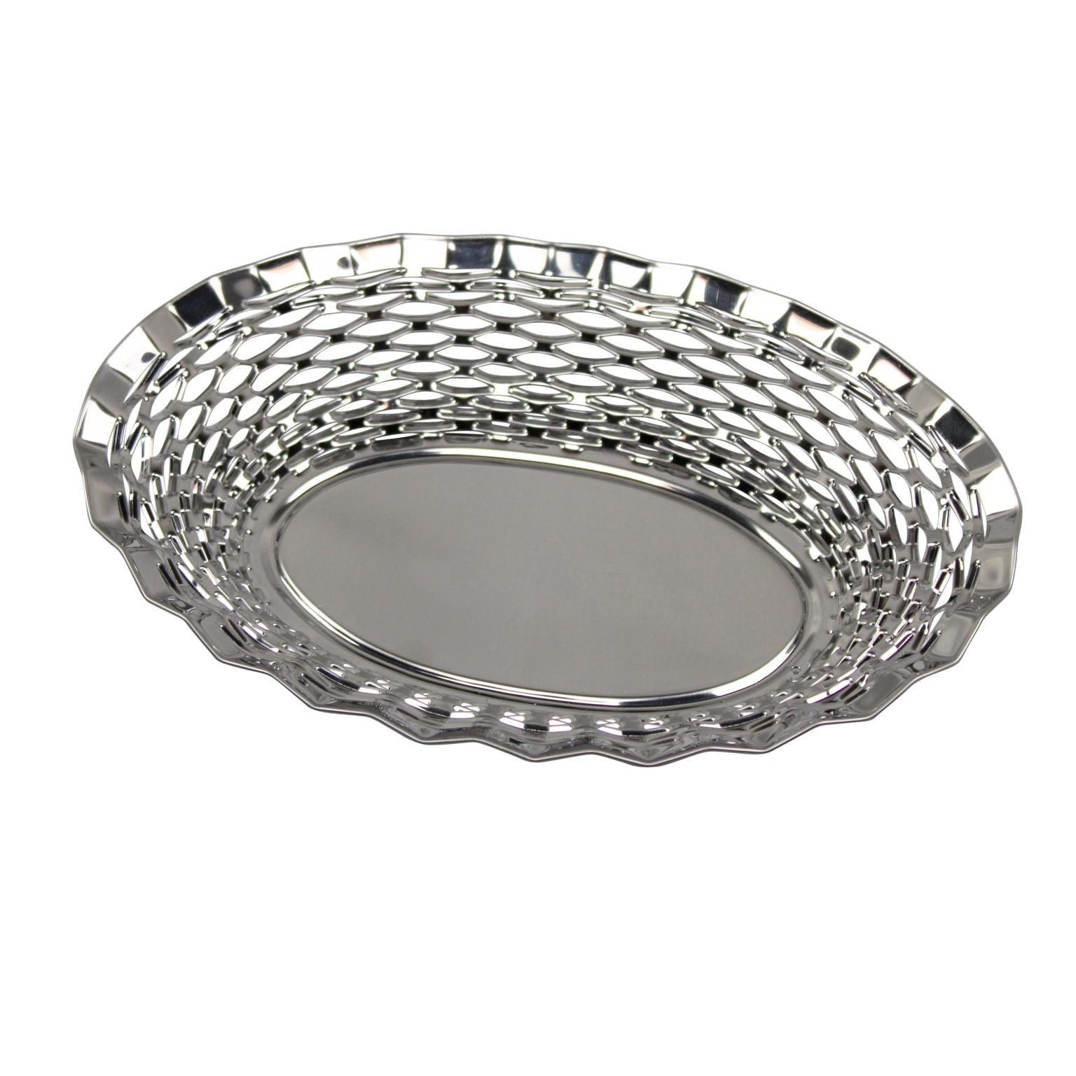 Brödkorg oval silver 25 cm