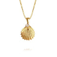 Load image into Gallery viewer, SHELL NECKLACE GOLD CRYSTAL
