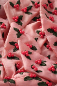 Load image into Gallery viewer, Puffy Christmas Bow “Merry Holly”
