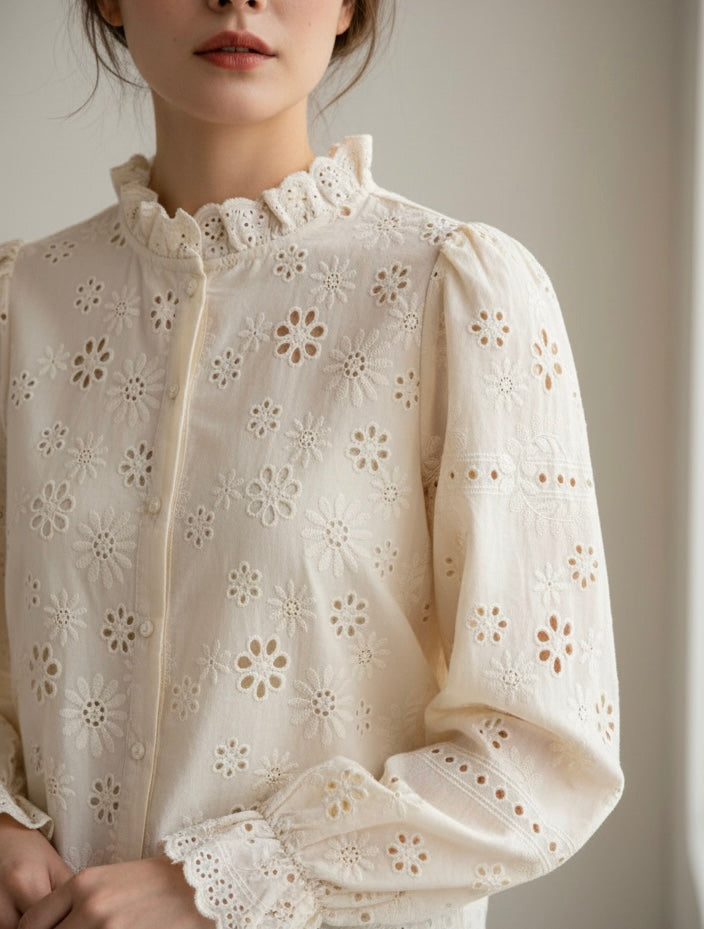 Spring Blouse Cremebeige