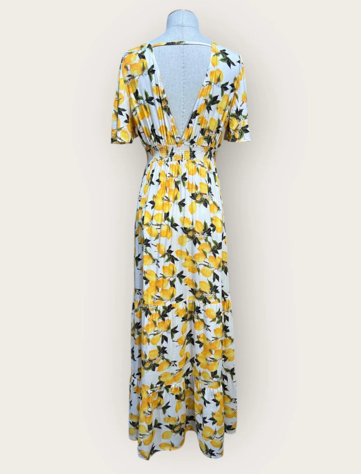 Lemon Viscose dress