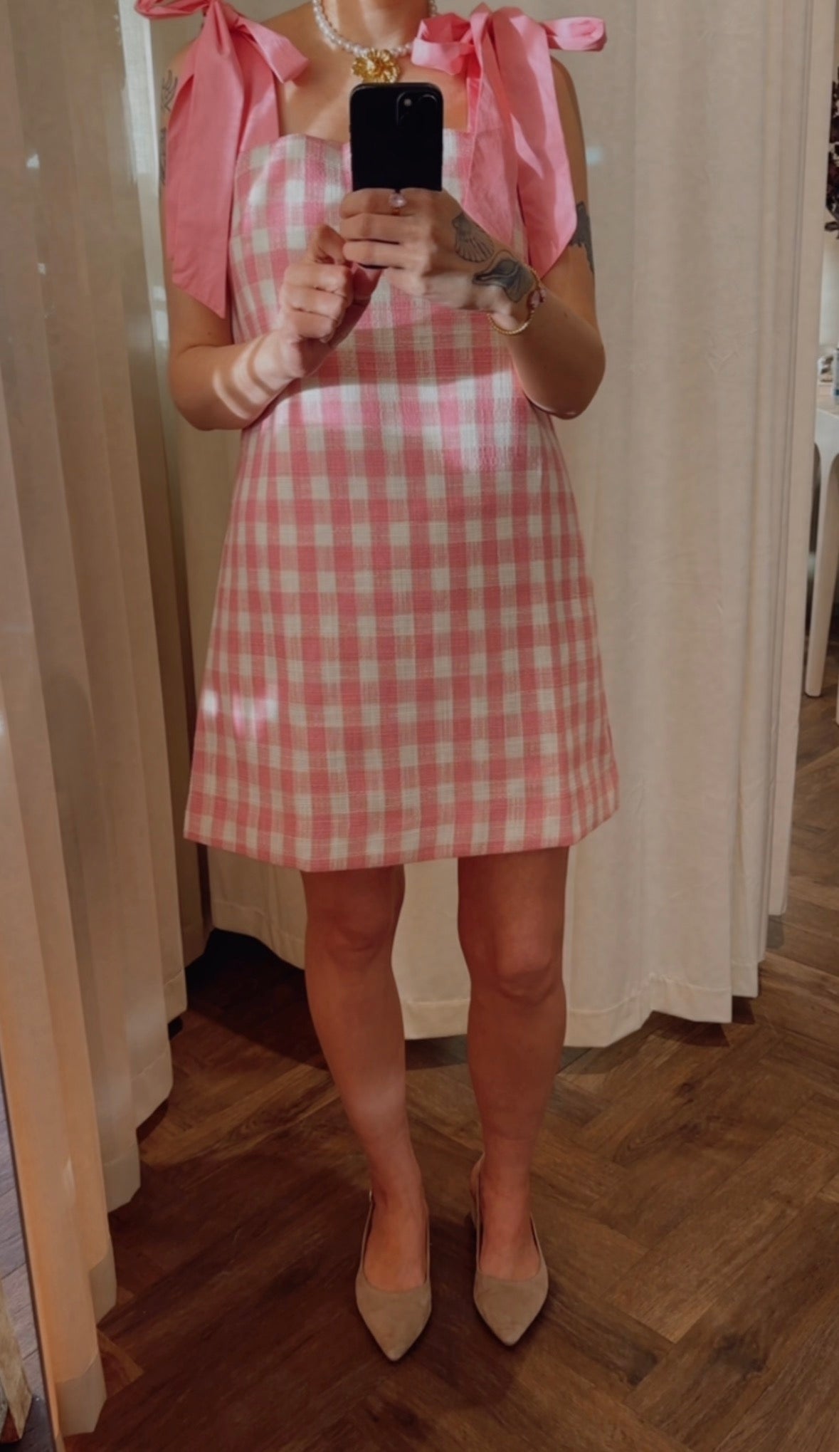 Gingham Pink dress