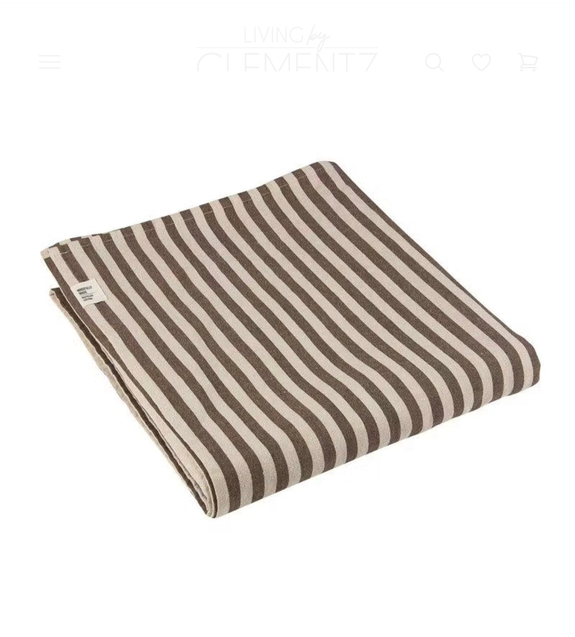 Randig Bordsduk Nougat 140*300 (kopia)