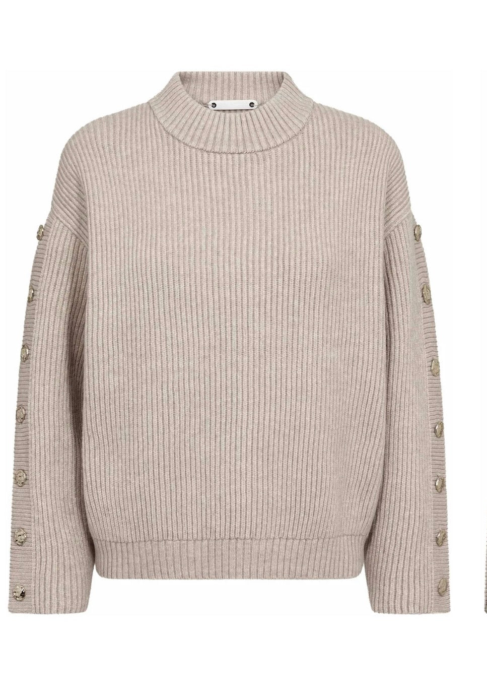 RowCC Button Sleeve Knit Bone